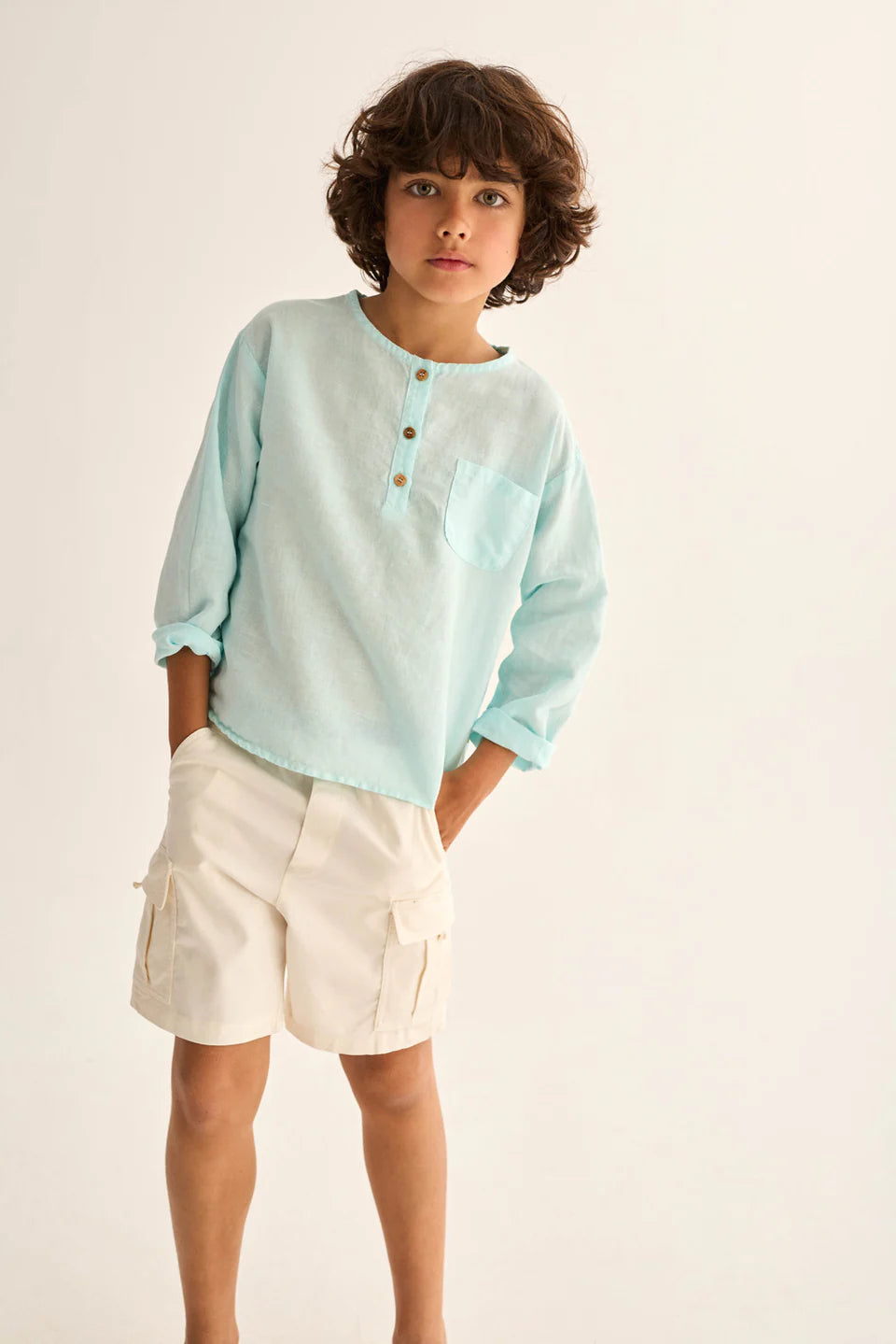 My Little Cozmo - Kinder Langarmshirt ALDER blau