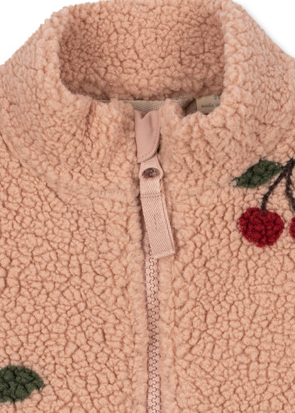 Konges Slojd - Jody Baby Teddyjacke Kirschen