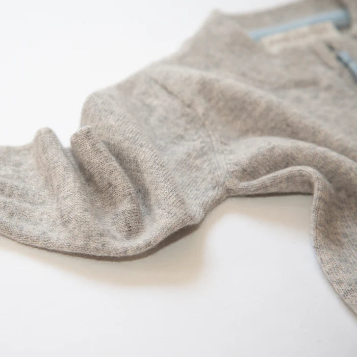 Papa Lobster - Baby Cashmere Strickjacke mit Reisverschluss