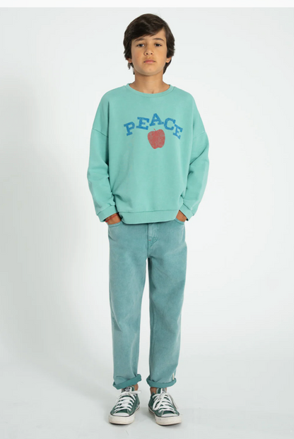 Piupiuchick - Kinder Langarmshirt "peace" Baumwolle (Bio)