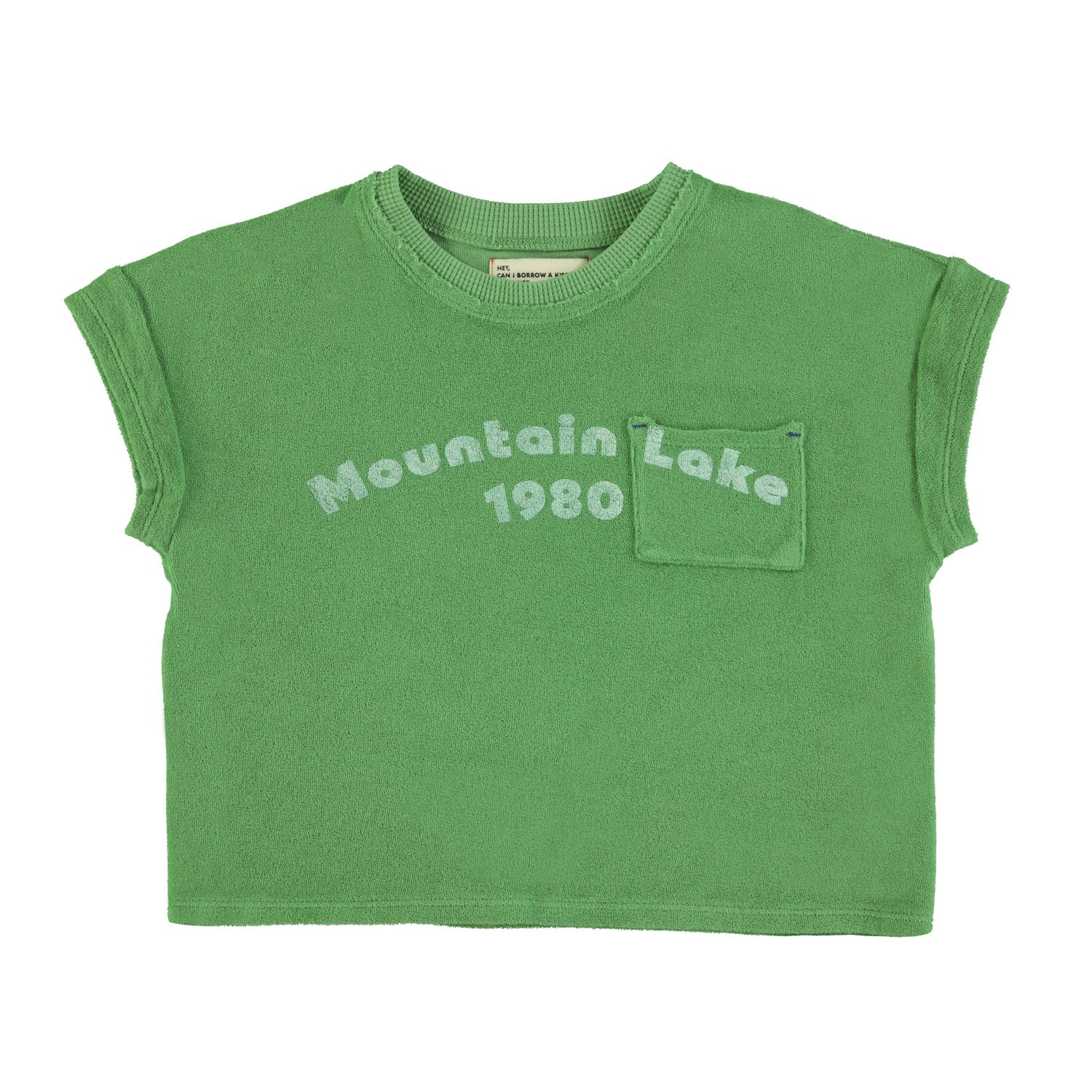 Cooles T-Shirt aus Bio-Frottee-Baumwolle mit Aufdruck für Mädchen und Jungen von Piupiuchick.
