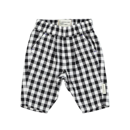 Süße karierte Babyhose aus Baumwolle für Mädchen und Jungen von Piupiuchick.