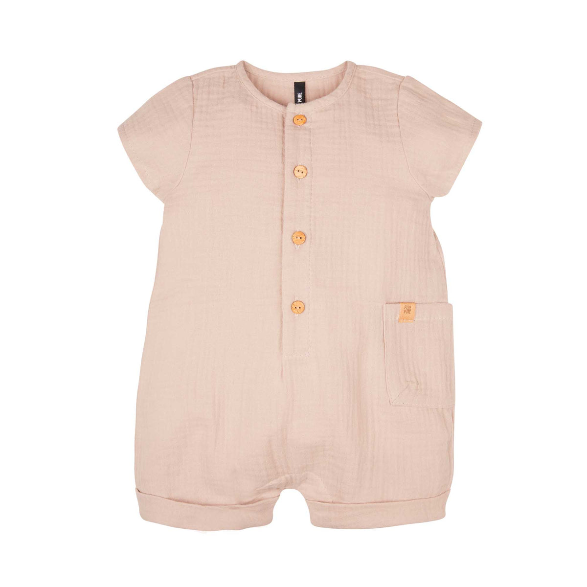Pure Pure -  Baby Overall aus Baumwolle beige