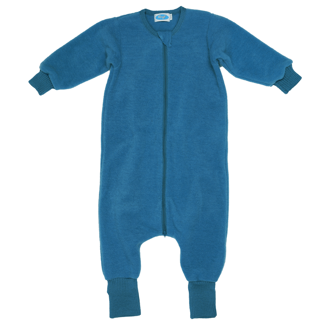 Reiff - Schlafsack mit Füßen und Armen Wollfleece blau
