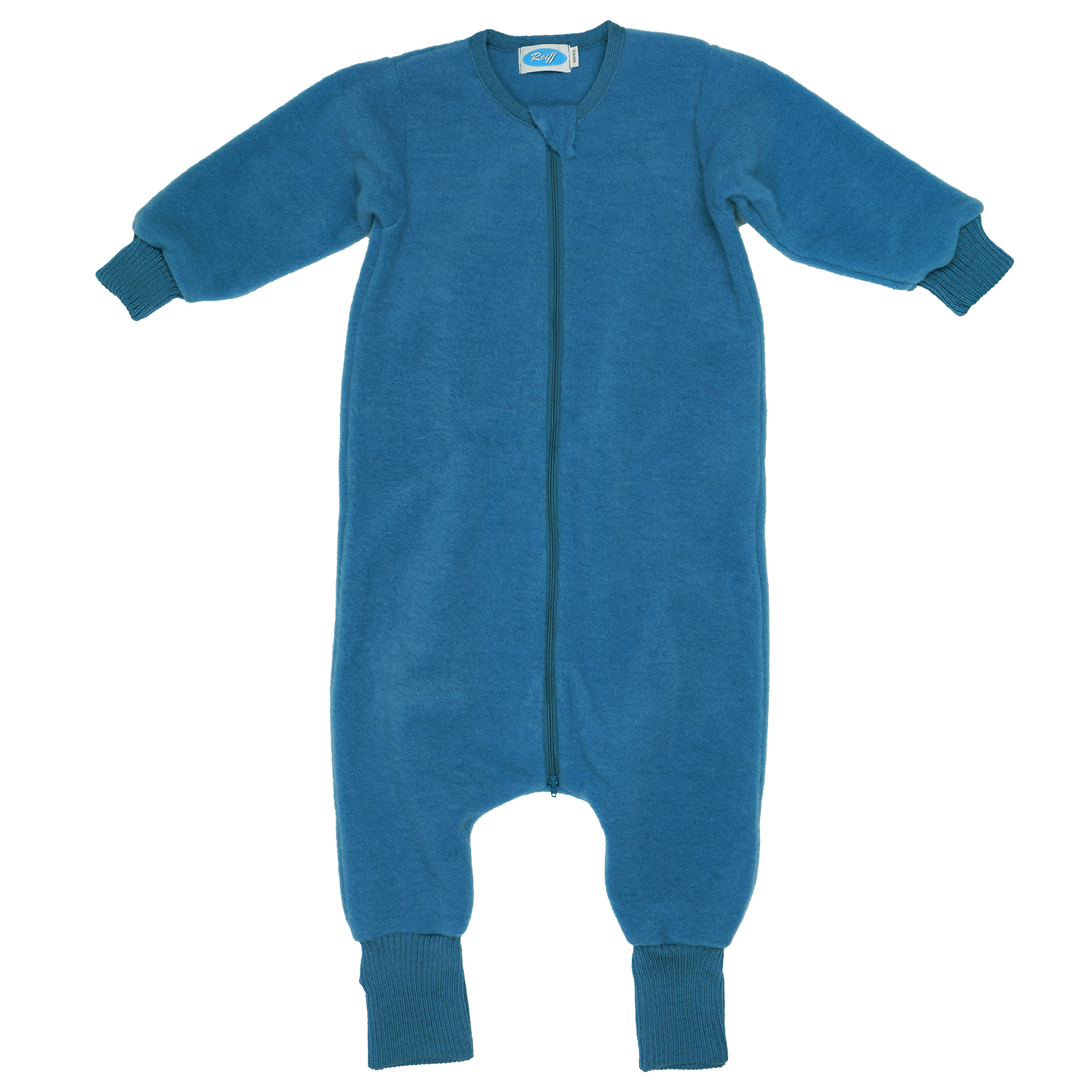 Reiff - Schlafsack mit Füßen und Armen Wollfleece blau