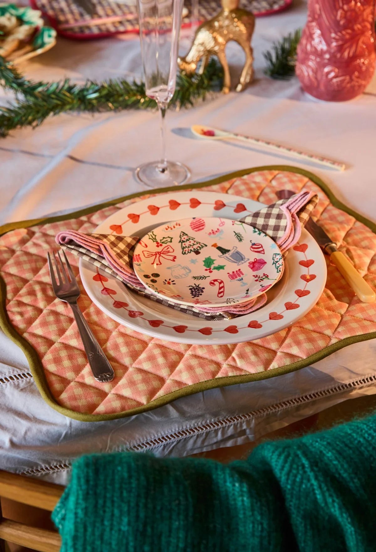 Rice - Melamine Teller Xmas Glamore klein