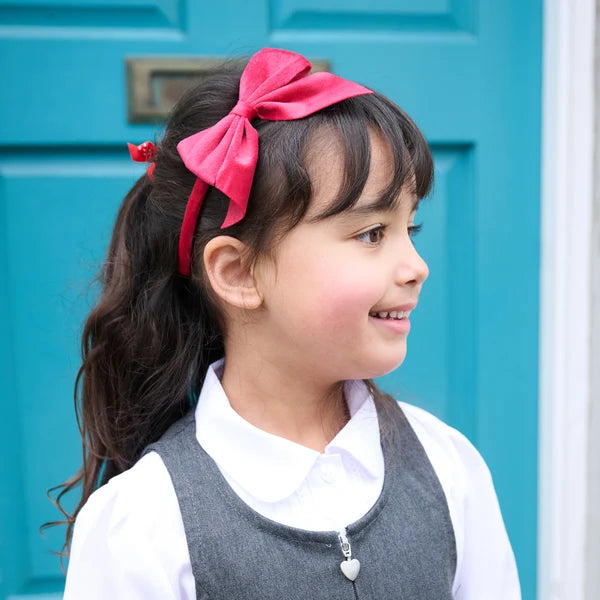 Rockahula - Samt-Haarreif mit großer Schleife