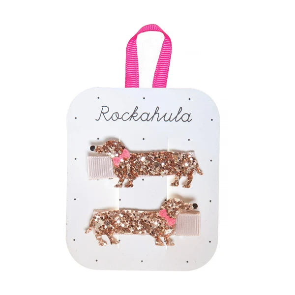 Rockahula - Haarspangen Morris Dackel, 2er Set