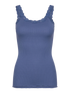 Rosemunde - Babette Seidentop Spitze blau