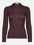 Rosemunde - Langarmshirt „Belize“ mit Kragen bordeaux rot für Frauen