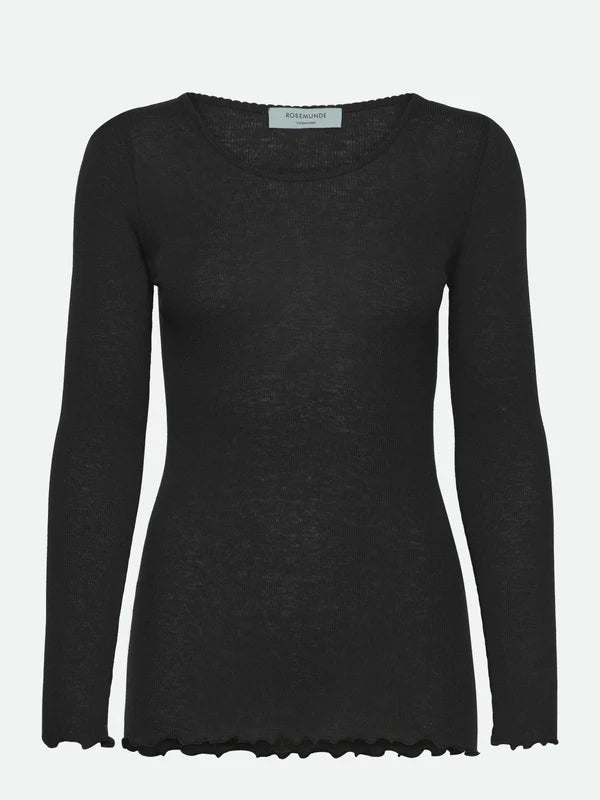 Rosemunde - Langarmshirt „Burlington“ schwarz
