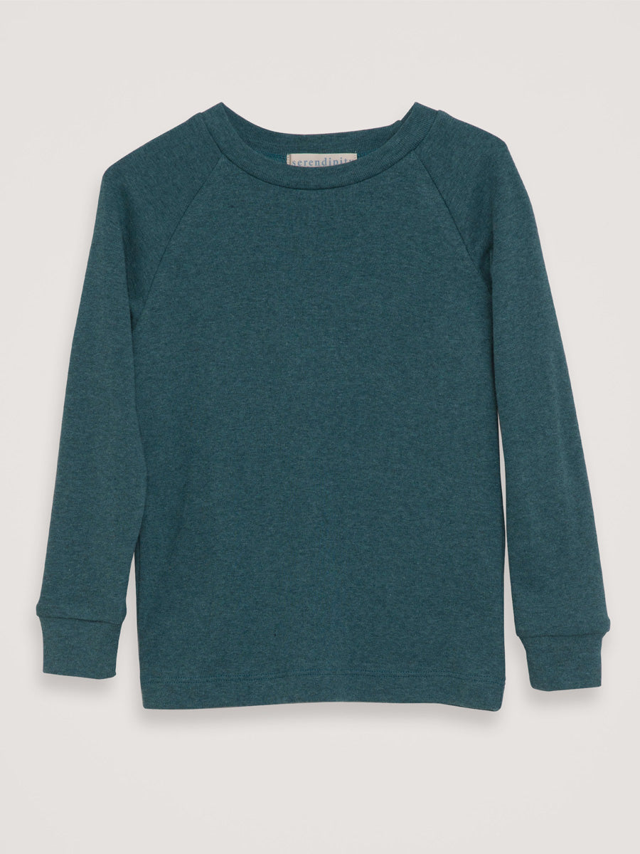 Serendipity - Kinder Sweatshirt Raglan dunkelgrün