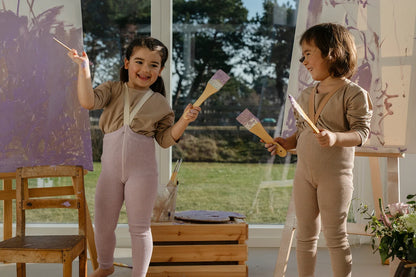 Silly Silas - Baby Leggings Träger Baumwolle (Bio) lila