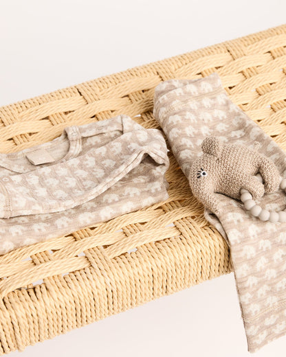 Smallstuff - Baby Body Merinowolle Elefanten