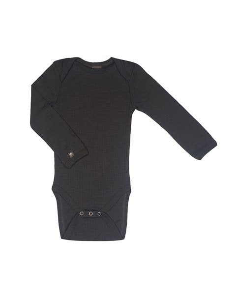 Warmes Babybody aus 100% Merinowolle ist perfekt für die kalte Tage von Smallstuff.
