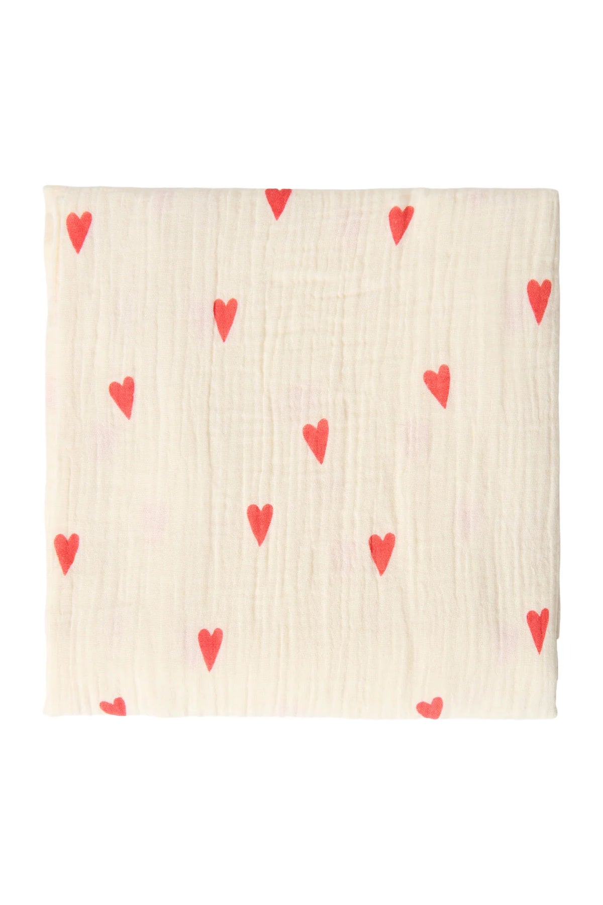 Studio Noos - Babyswaddle Herz 120cm aus Baumwolle (bio) natur