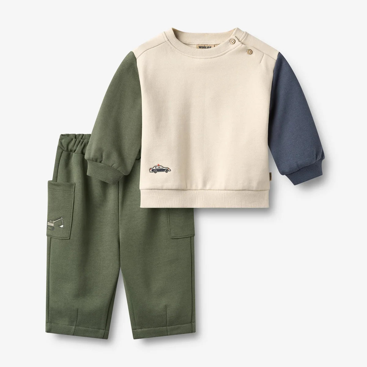 Wheat - Baby Set aus Sweatshirt &amp; Hose Baumwolle (Bio)