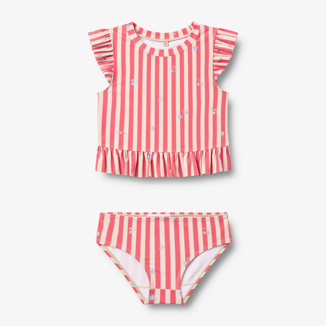 Wheat - Kinder Swim Set “Alma” rot-weiss gestreift
