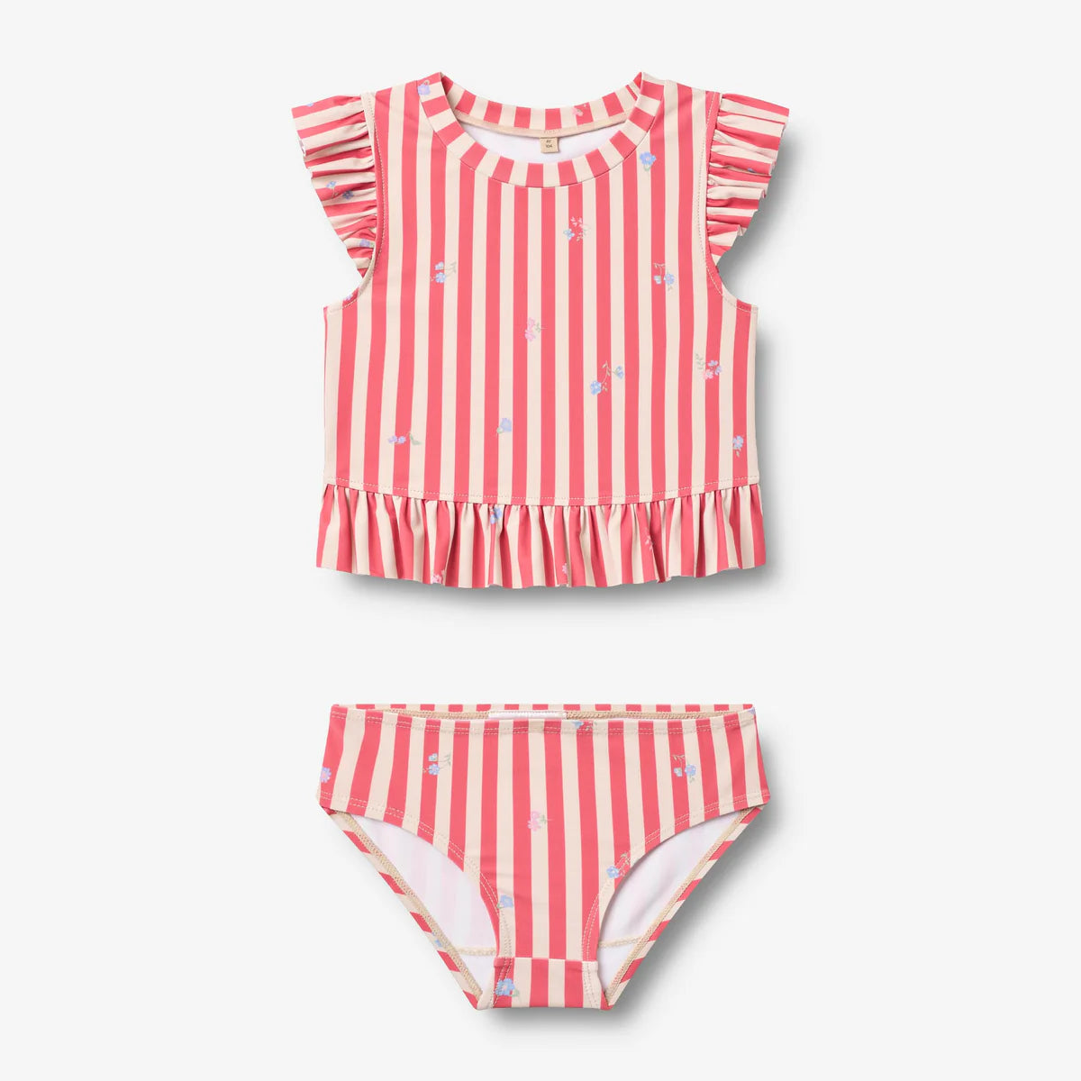 Wheat - Kinder Swim Set “Alma” rot-weiss gestreift