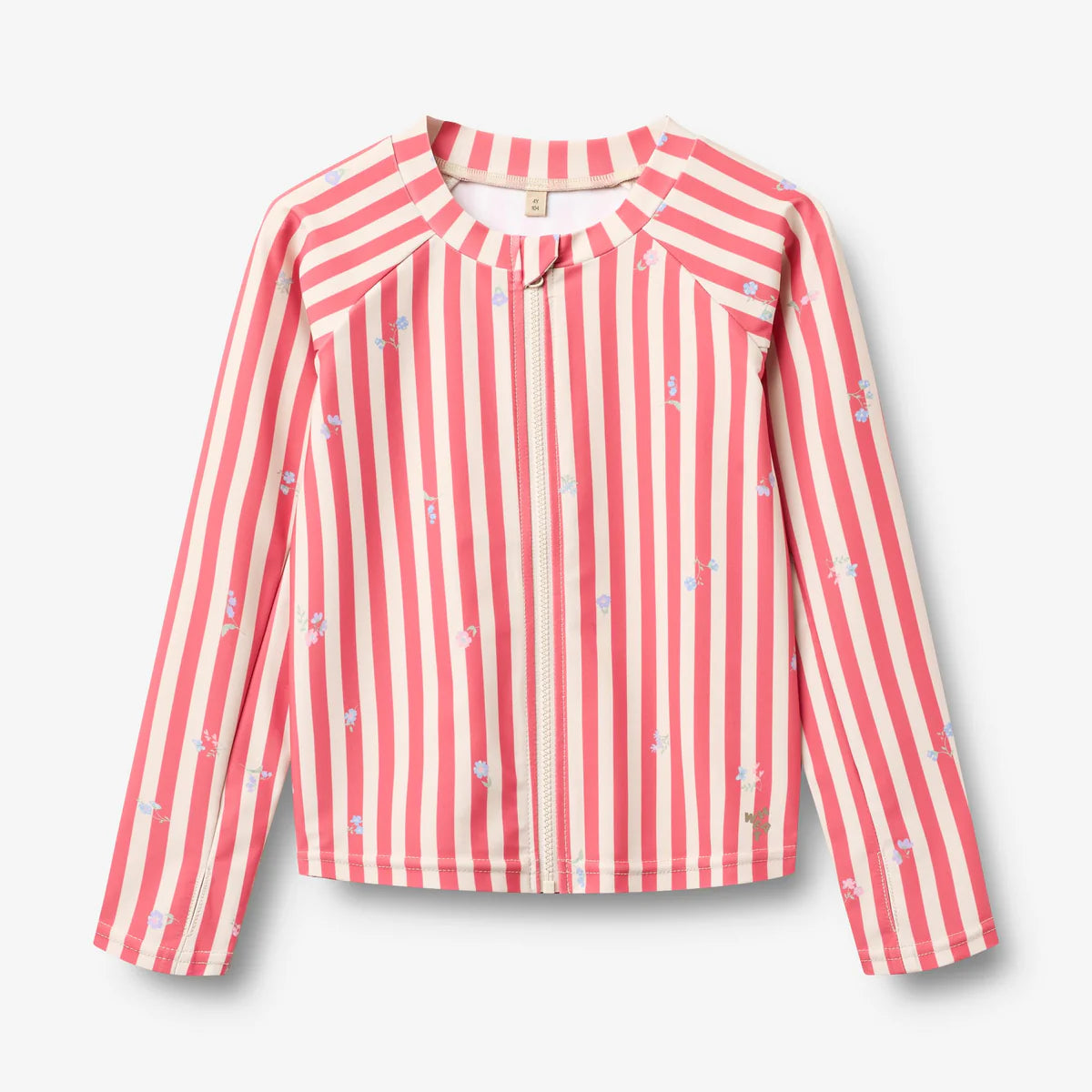 Wheat - Kinder Swim Shirt “Ada” rot-weiss gestreift