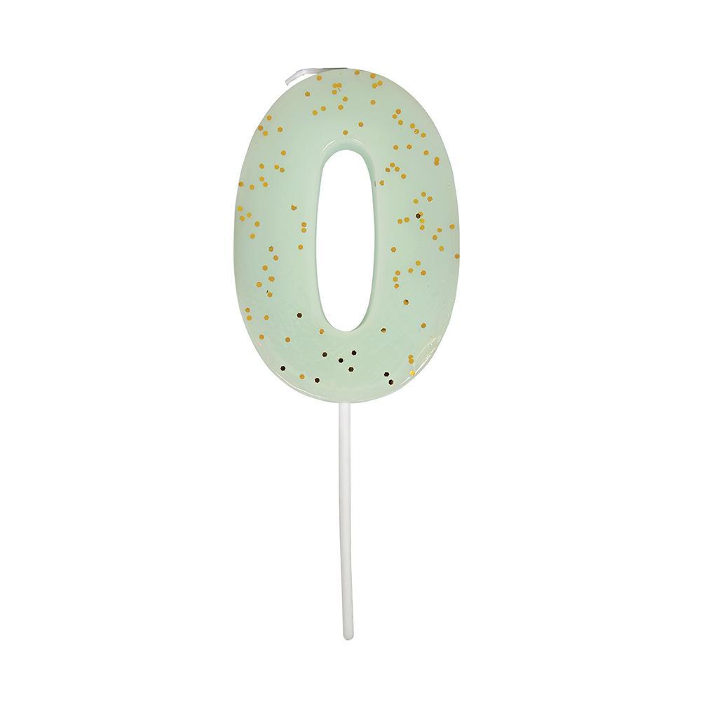 Meri Meri - Geburtstagskerze mint 0 - AURYN Shop