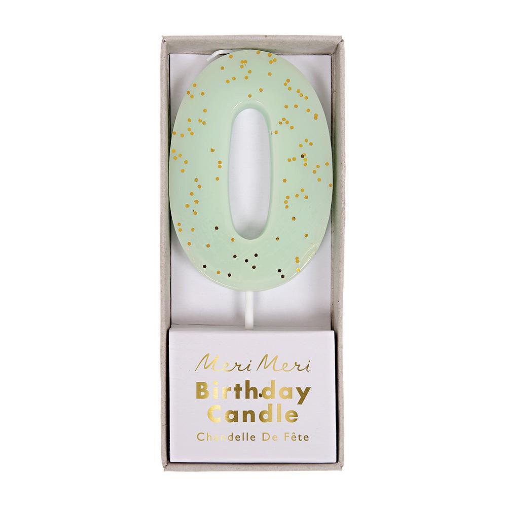 Meri Meri - Geburtstagskerze mint 0 - AURYN Shop