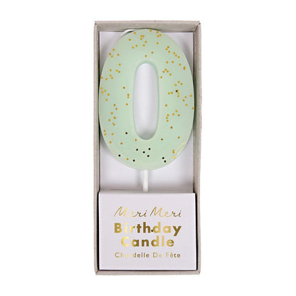 Meri Meri - Geburtstagskerze mint 0 - AURYN Shop