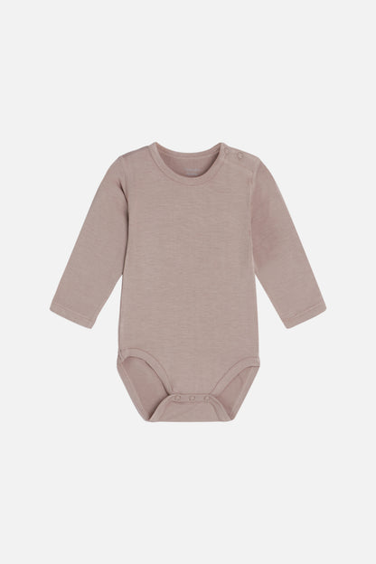 Hust &amp; Claire - Baby Bambusbody Buller langarm hellbraun
