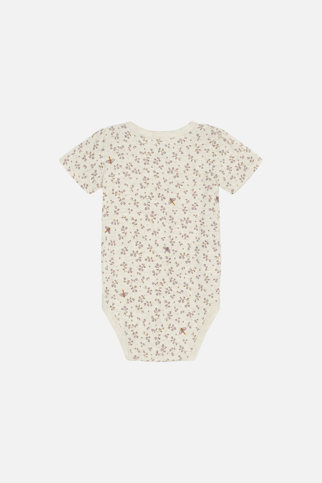 Hust &amp; Claire - Baby Bambusbody BonniHust &amp; Claire - Baby Bambusbody natur mit Blumen
