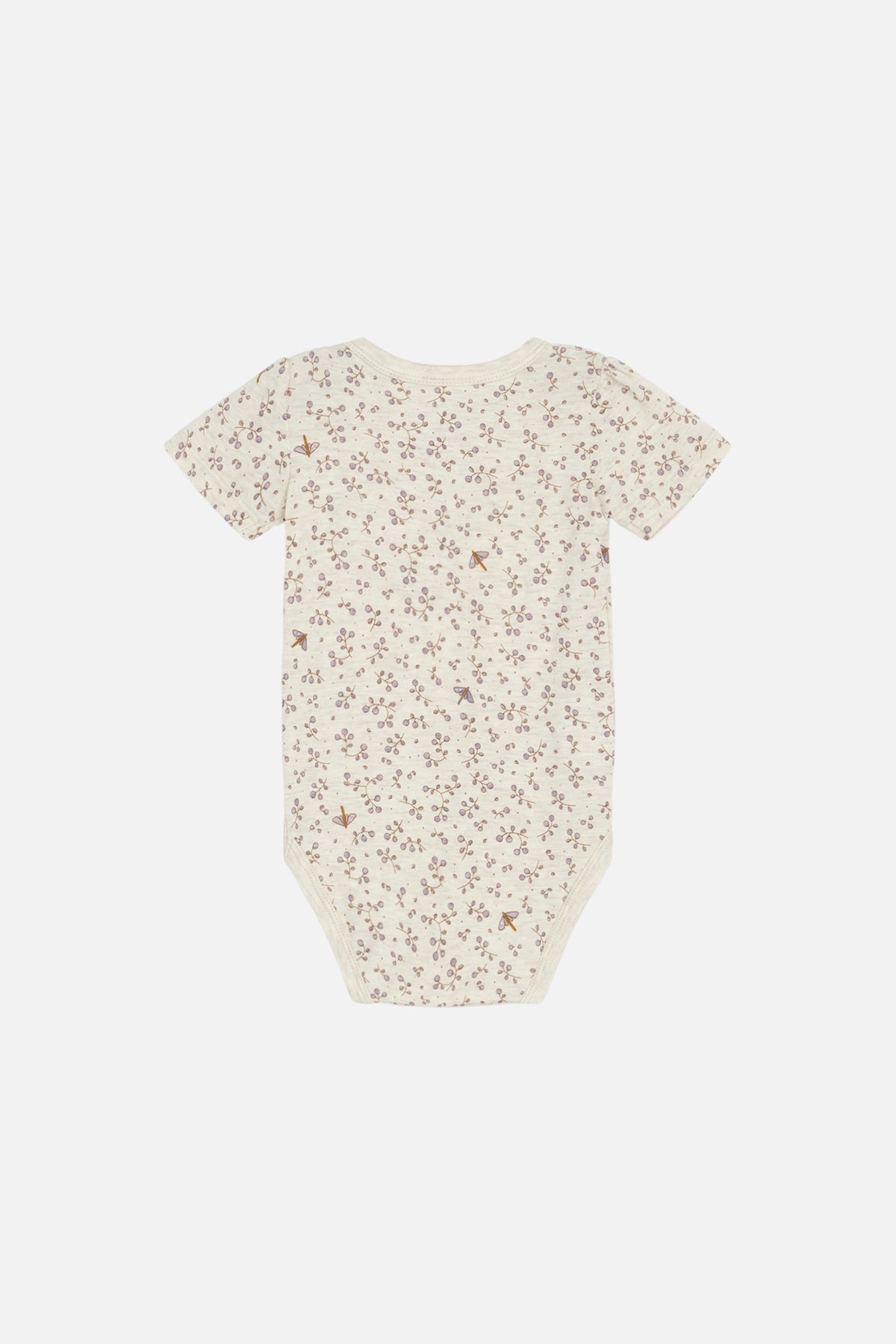 Hust &amp; Claire - Baby Bambusbody BonniHust &amp; Claire - Baby Bambusbody natur mit Blumen