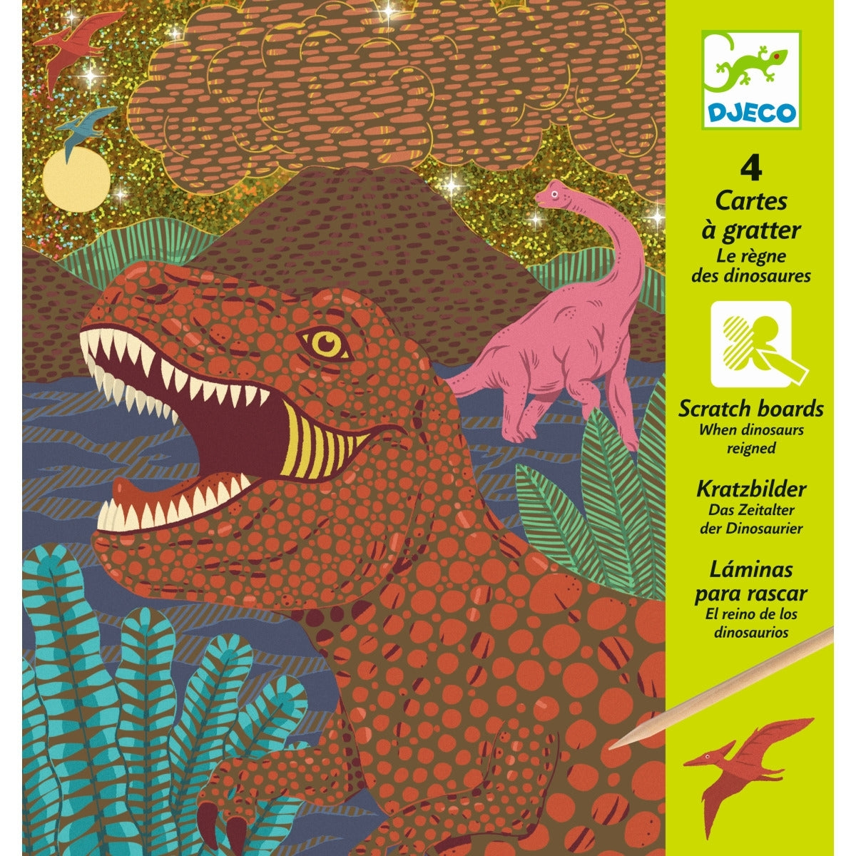 Djeco - Kratzbilder Dino - AURYN Shop