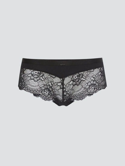 Comazo earth - Brasil Slip mit Spitze schwarz - GOTS zertifiziert