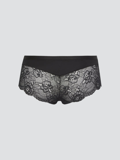 Comazo earth - Brasil Slip mit Spitze schwarz - GOTS zertifiziert