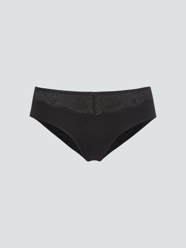 Comazo earth - Jazz Pants mit Spitze schwarz - GOTS zertifiziert