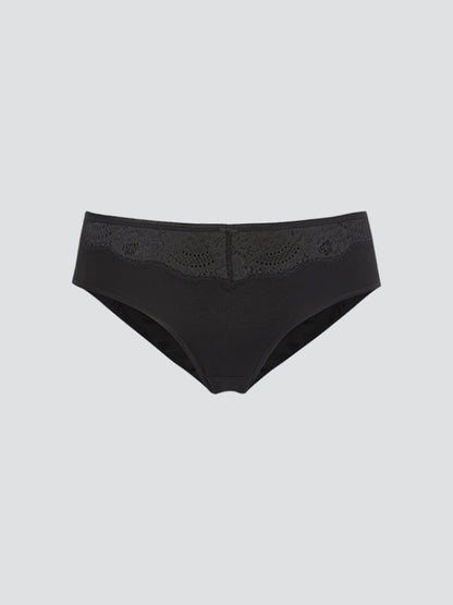 Comazo earth - Jazz Pants mit Spitze schwarz - GOTS zertifiziert