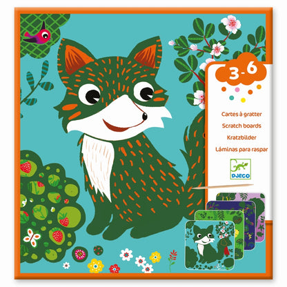 Djeco - Kratzbilder Tiere vom Land - AURYN Shop