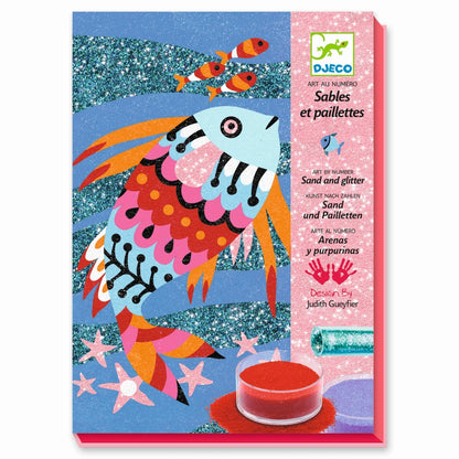 Djeco -  Sandbild Regenbogen Fische - AURYN Shop