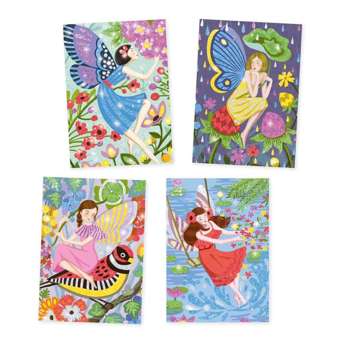 Glitzersand Feen , ein tolles Bastelset für Mädchen, fair produziert von Djeco