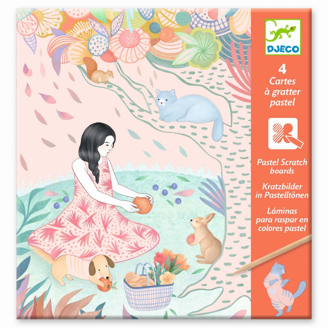 Djeco - Bastelset Kratzbilder das Picknick - AURYN Shop