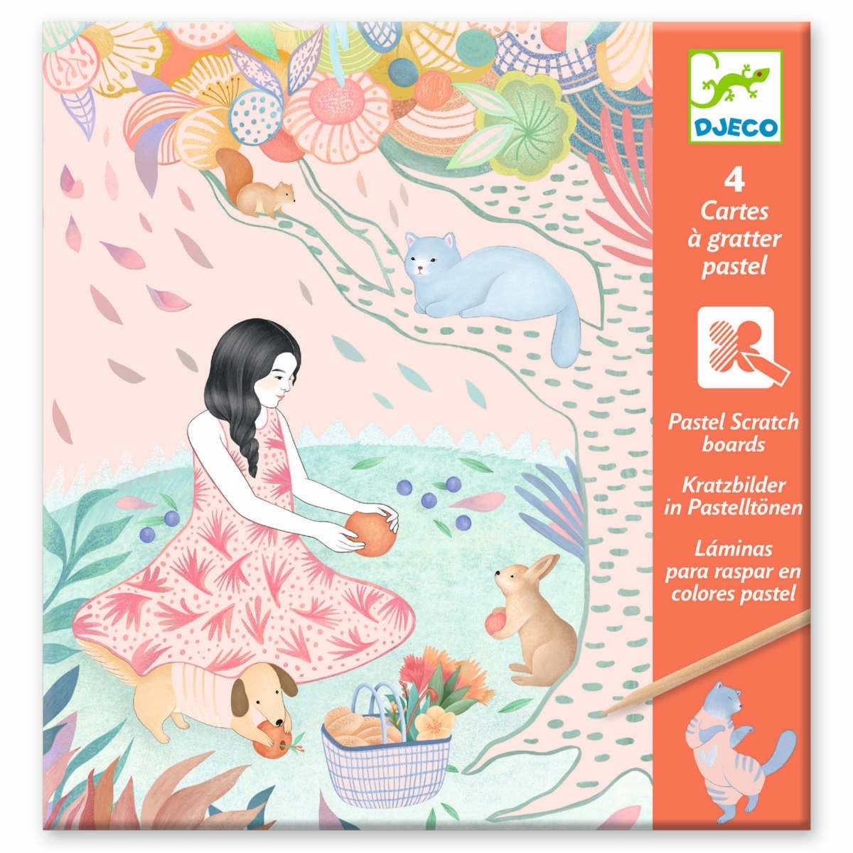 Djeco - Bastelset Kratzbilder das Picknick - AURYN Shop
