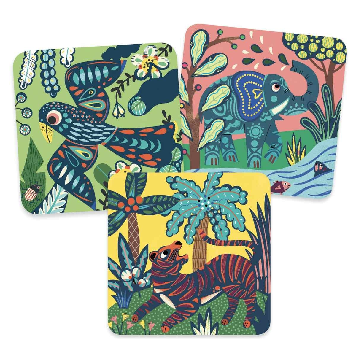 Djeco - Bastelset Kratzbilder Große Tiere - AURYN Shop