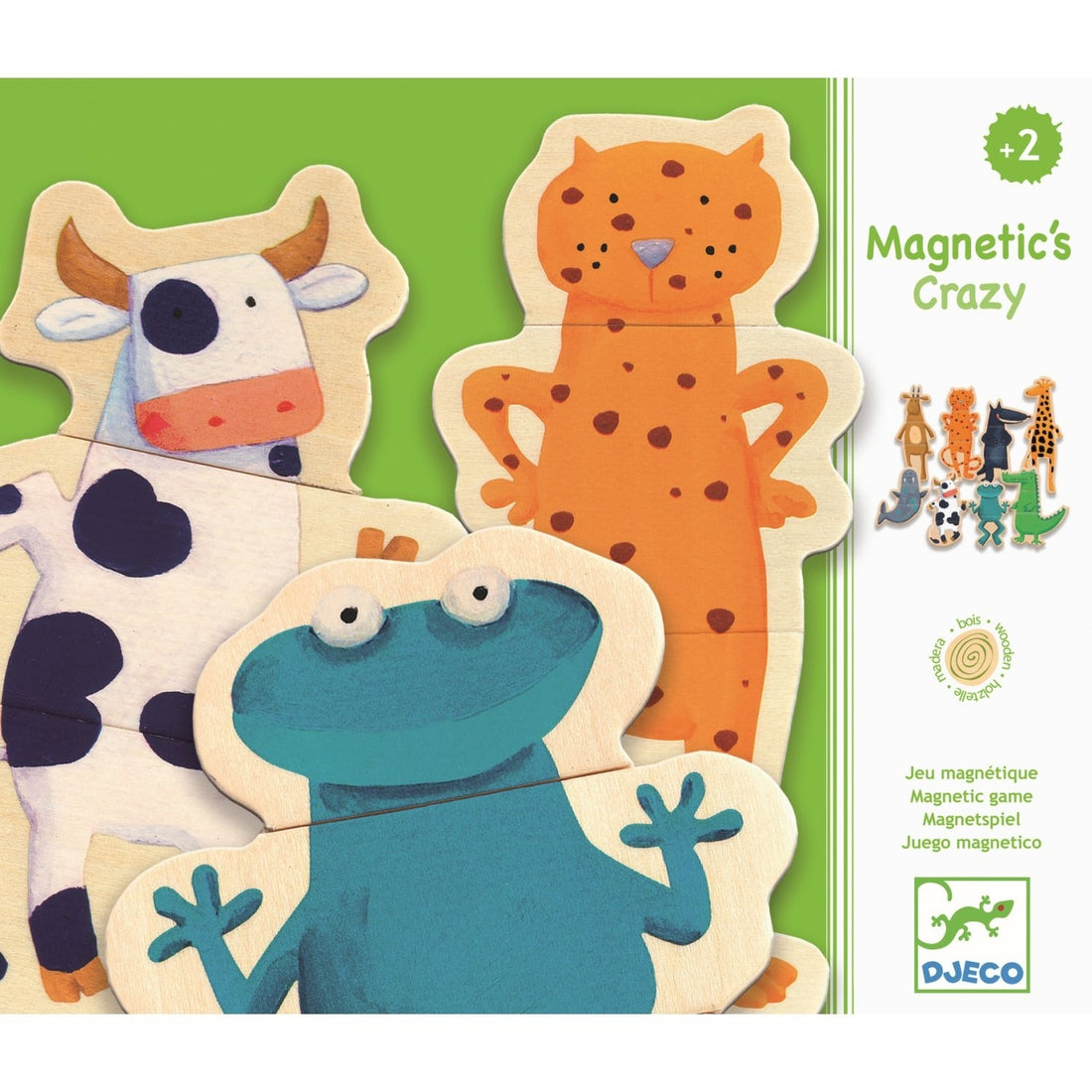 Djeco -  Holzmagnete Verrückte Tiere - AURYN Shop