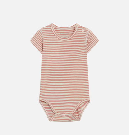 Hust &amp; Claire - Baby Body gestreift rosa - AURYN Shop
