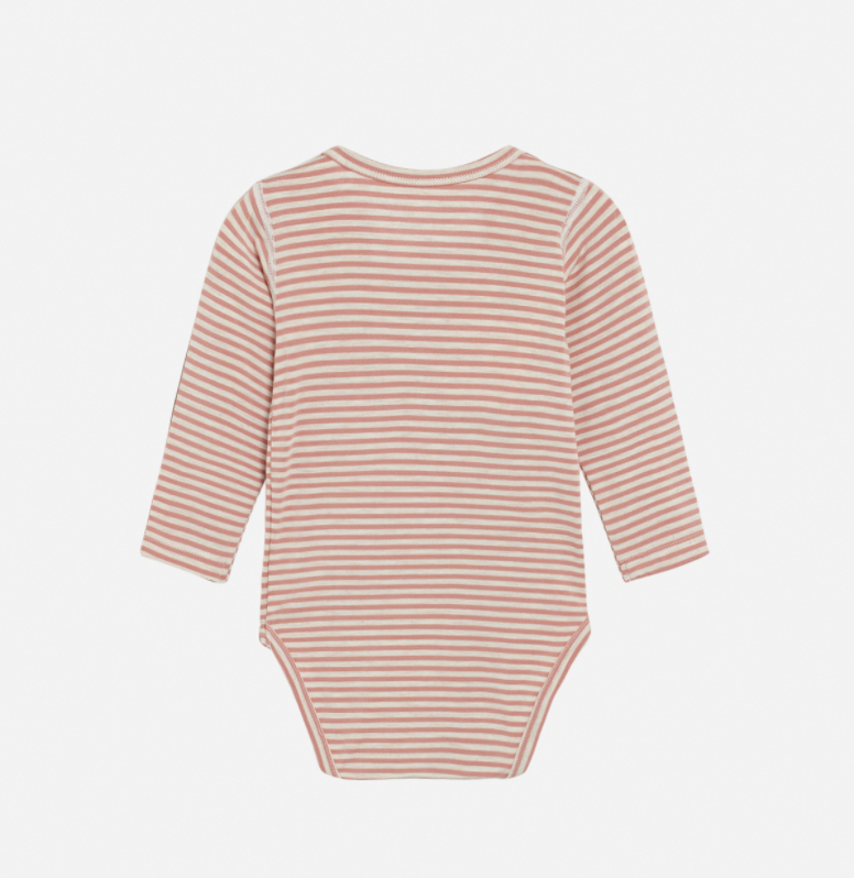 Hust &amp; Claire - Baby Body gestreift rosa - AURYN Shop