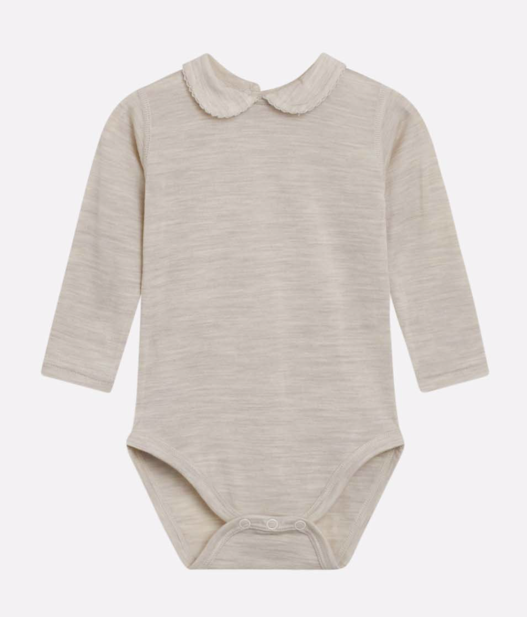 Hust &amp; Claire - Baby Body Langarm mit Kragen in weiß - AURYN Shop  