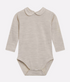 Hust & Claire - Baby Body Langarm mit Kragen in weiß - AURYN Shop  