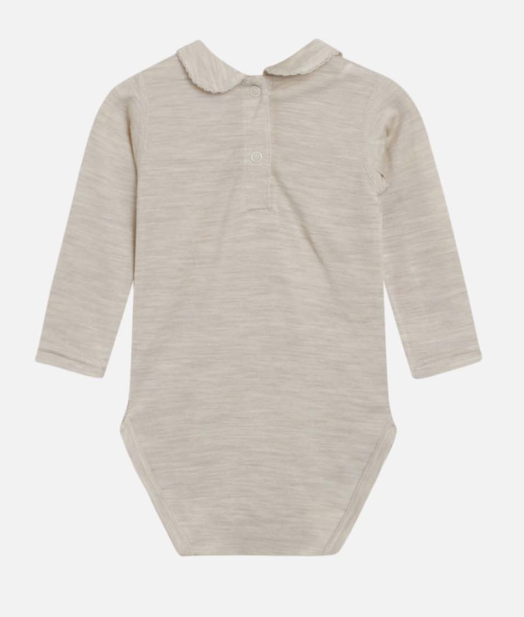 Hust &amp; Claire - Baby Body Langarm mit Kragen in weiß - AURYN Shop