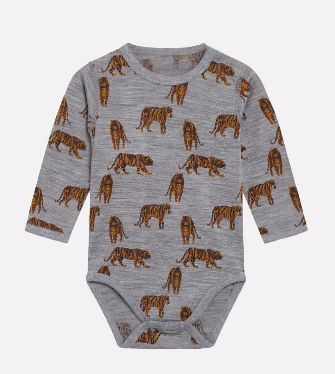 Hust &amp; Claire - Baby Body Langarm mit Tiger Print - AURYN Shop