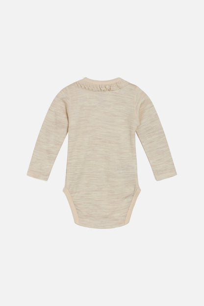 Baby Body Wolle/ Bambus natur, fair produziert von hust and Claire