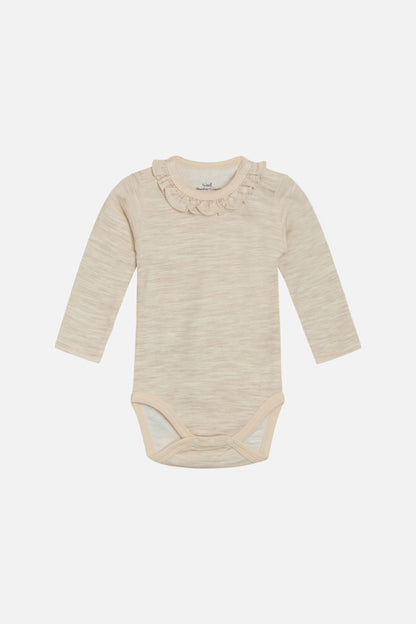 Baby Body Wolle/ Bambus natur, fair produziert von hust and Claire